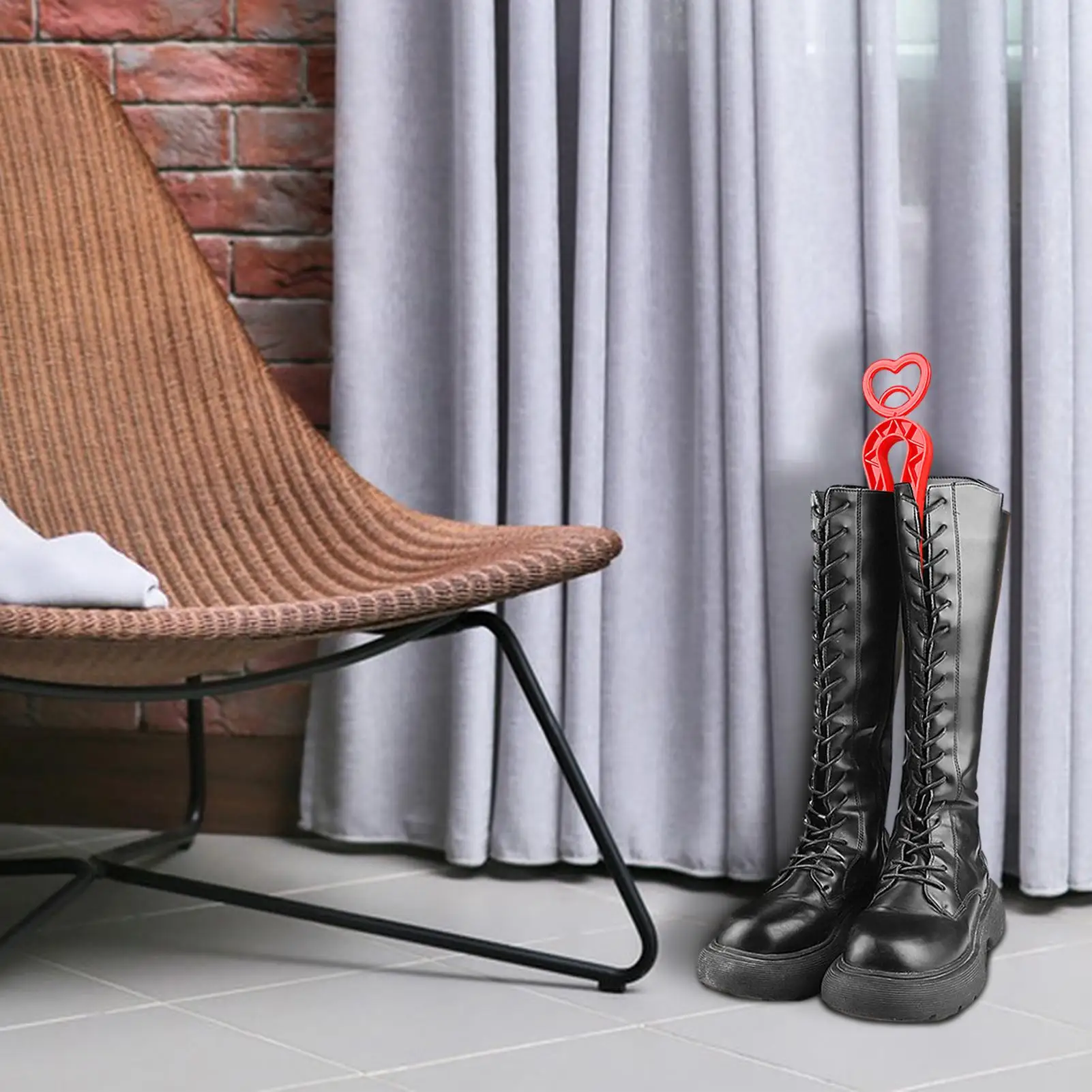 Moldeadores de botas para botas altas, soportes moldeadores de botas para almacenamiento, insertos de soporte con clip, marco de soporte de bota colorido, botas largas de medio alto - imagen 2