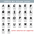 100pcs Mix letter