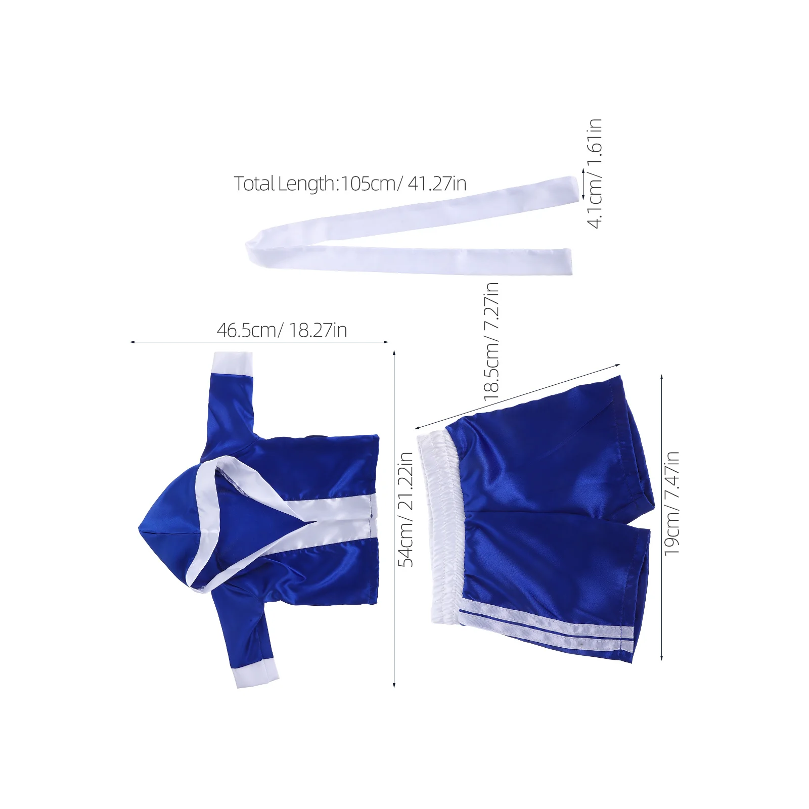 1 Juego de disfraz de boxeo para fotografía de bebé recién nacido, traje de pieza para sesión de fotos infantil, estudio, mes completo, ajustable, bonito - imagen 3