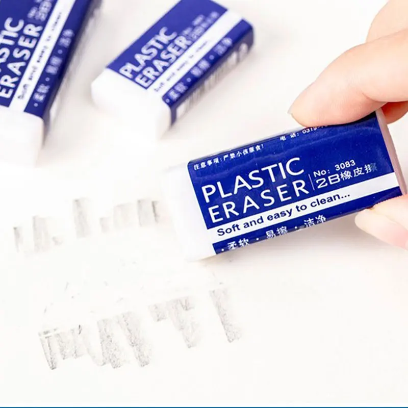 Borrador de lápiz de goma suave 2B, suministros de corrección de pintura para bocetos de arte para estudiantes, papelería de borrador de escritura para exámenes escolares, 6 uds. - imagen 5