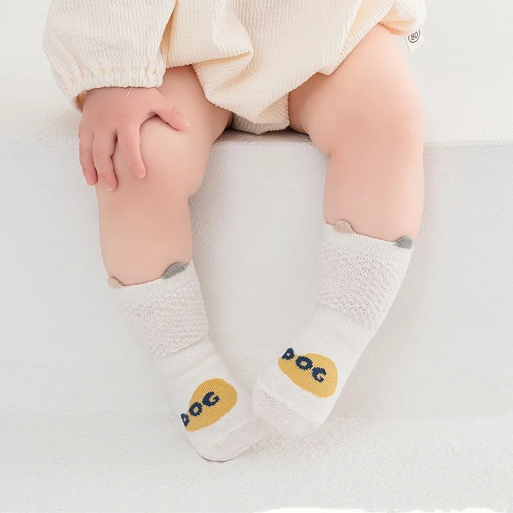 Calcetines antideslizantes a la moda, calcetines transpirables y cómodos para niños pequeños, calcetines cortos con orejas bonitas para bebé - imagen 5
