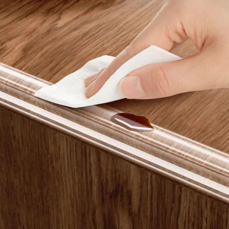 Protectores de bordes anticolisión transparentes para mesas de bebés, gabinetes, protectores de seguridad suaves y ecológicos para evitar golpes de niños pequeños - imagen 4