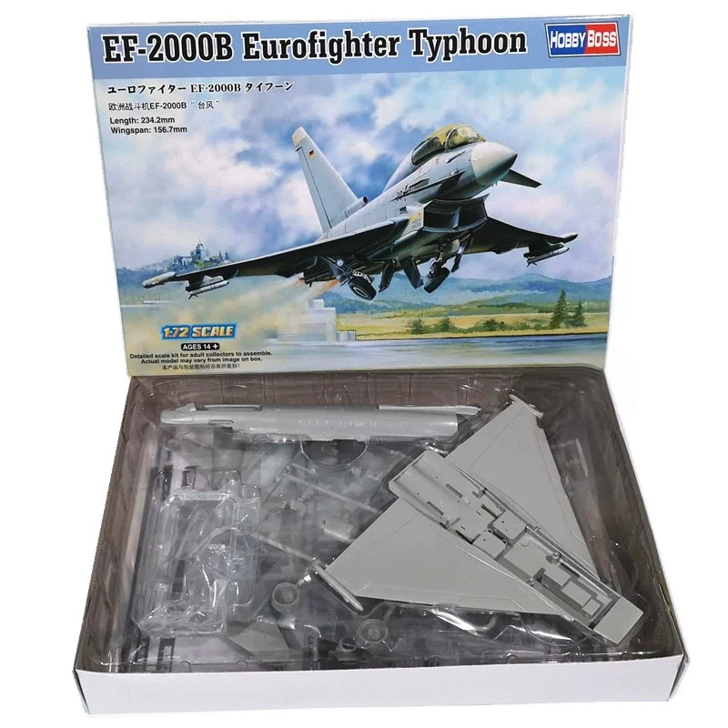 TRUMPETER 1/72 EF-2000B Eurofighter Typhoon Fighter modelo de rompecabezas de ensamblaje de plástico - imagen 2