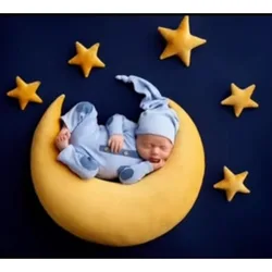 Almohada luna y estrella para recién nacido – Posado foto seguro