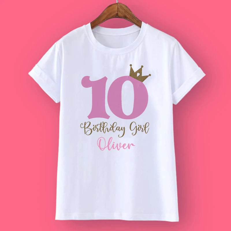 Camiseta infantil con print de corona para niña – Manga corta - imagen 4