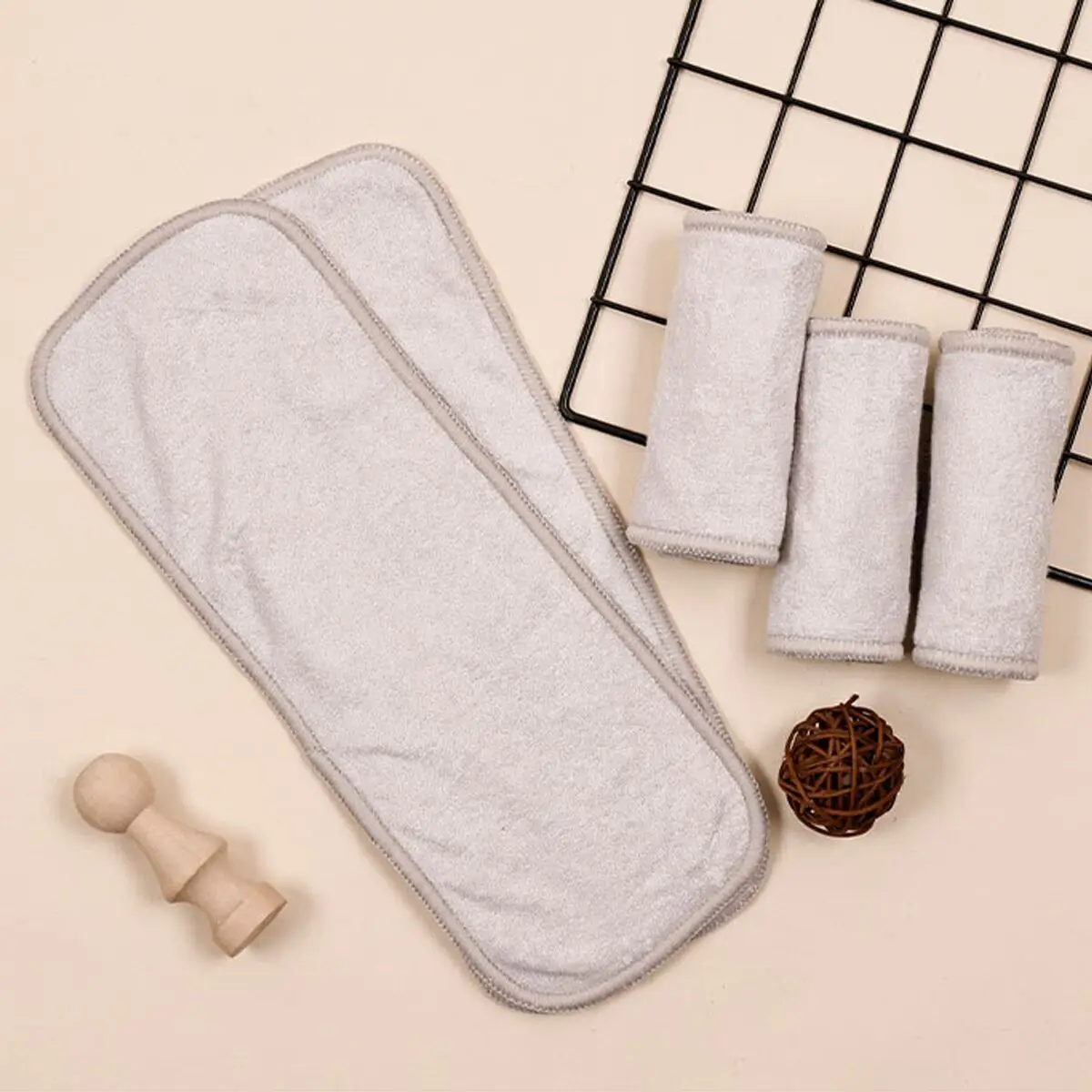 Kangobaby insertos absorbentes de bambú reutilizables para pañales - imagen 5