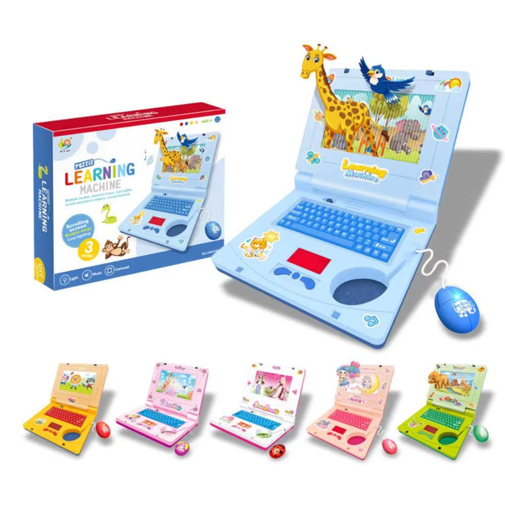 Portátil educativo de juguete con pantalla LED y música para niños - imagen 5