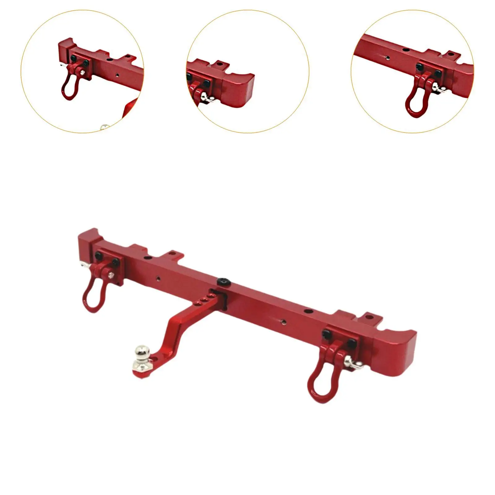 1:12 Metal RC Rear Bumper Sturdy Replacement for MN82 LC79 RC Car Model DIY 1:12 Metal RC Rear Bumper Sturdy Replacement for MN82 LC79 RC Car Model DIY