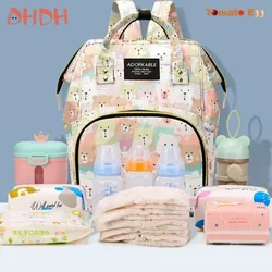 Bolsa de pañales para bebé con cremallera y estampado infantil