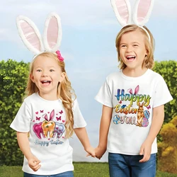 Camisa infantil de Pascua con estampado - manga corta para niños