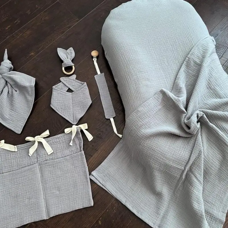 D7YD Sábana ajustable para Moisés, cómoda sábana ajustable algodón para cochecito bebé, regalo para niños y niñas - imagen 5