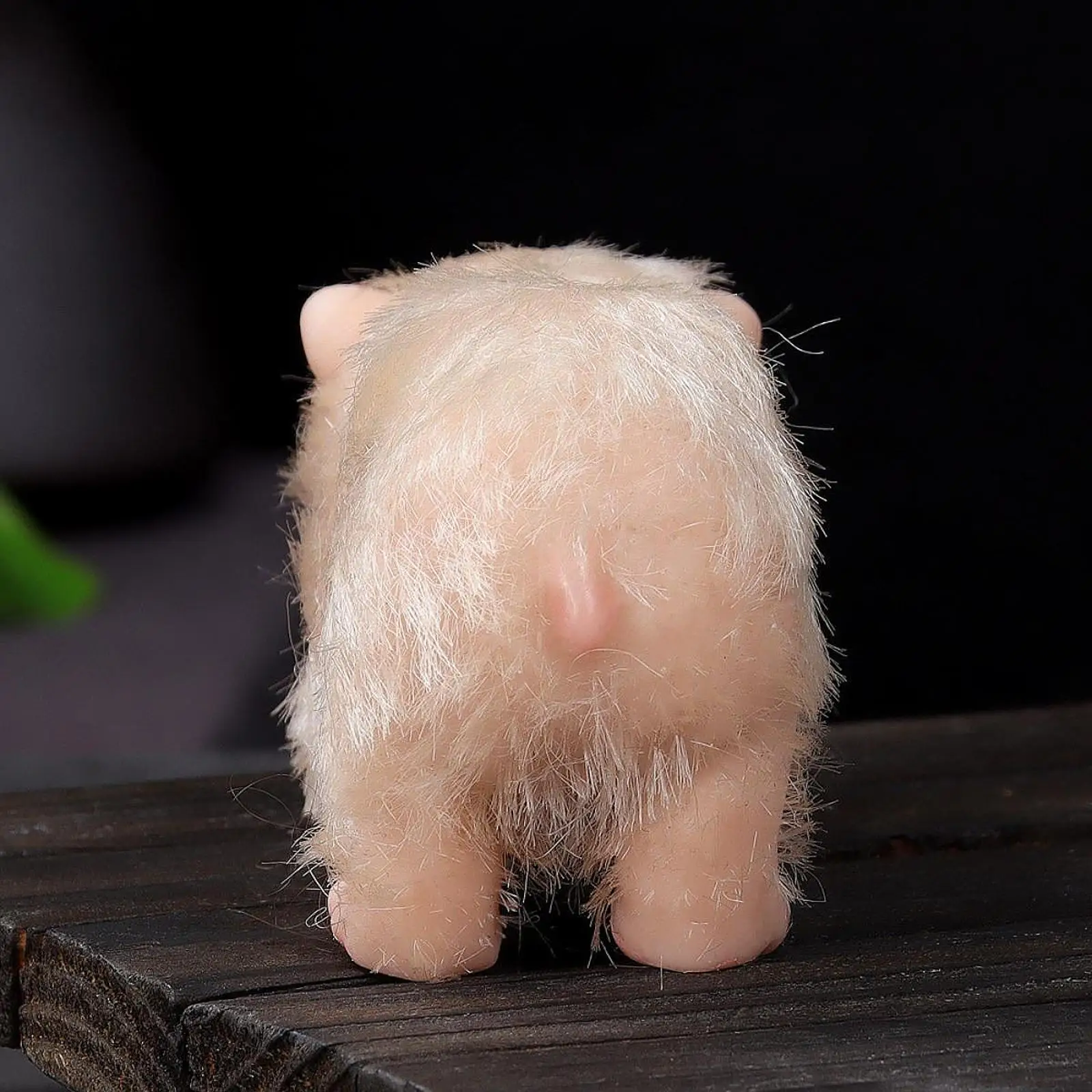 Miniature Reborn Arctic Bear Toy for Home Decoration Collectibles Ornament