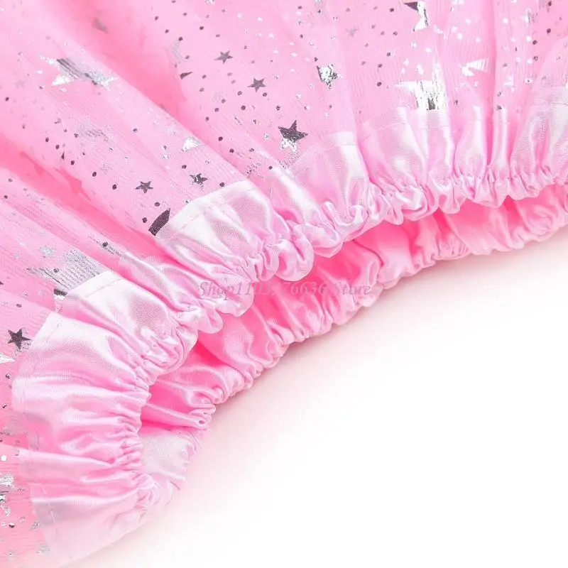 R6FD Falda Tutu Ballet Malla Elástica Niñas Vestido Bailarina - imagen 5