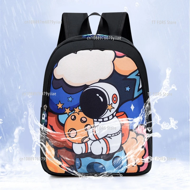 Mochila infantil impermeable de astronauta 3D con gran capacidad - imagen 3