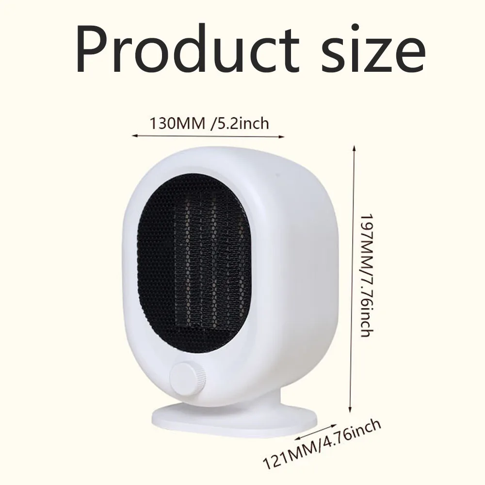 Calentador de escritorio, calentador portátil pequeño para el hogar, calefacción rápida de doble propósito, eléctrico tanto para enfriar y calentar - imagen 3
