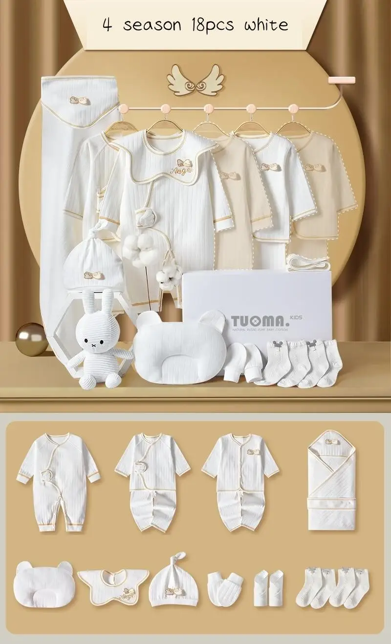 18pcs white