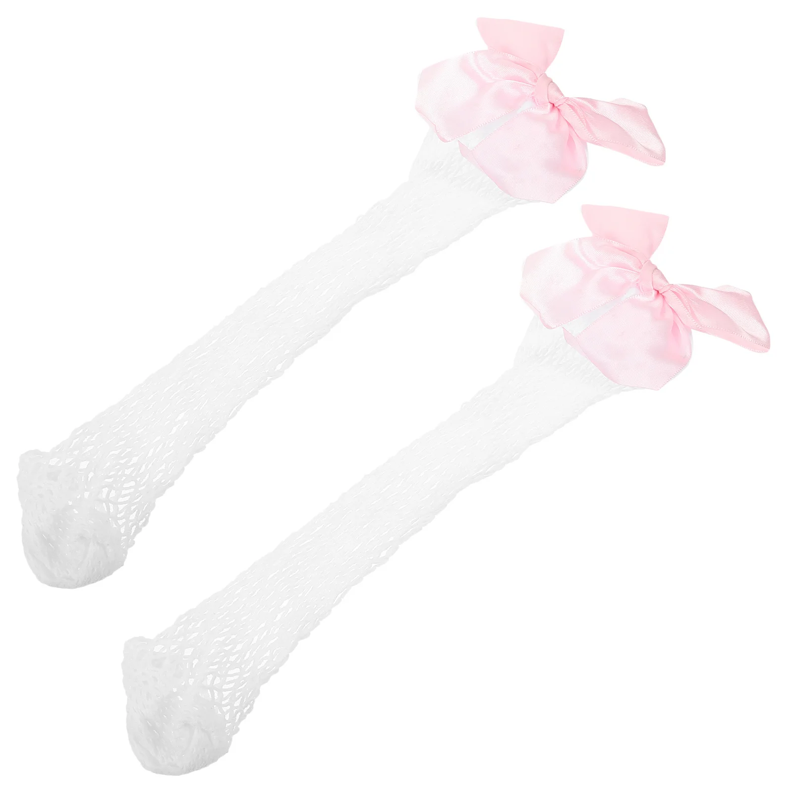 1 par de niños pequeños niñas tobillo alto decoración con lazo malla transpirable ligero verano arco niña tobillo niño - imagen 2