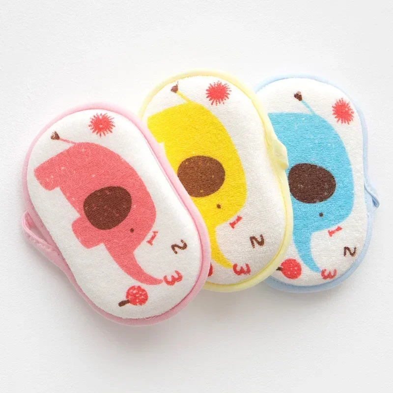 Esponja de baño Kawaii para bebé, cepillos para niños pequeños, recién nacidos, cepillo de limpieza corporal, toalla, esponja de ducha de espuma de baño - imagen 3