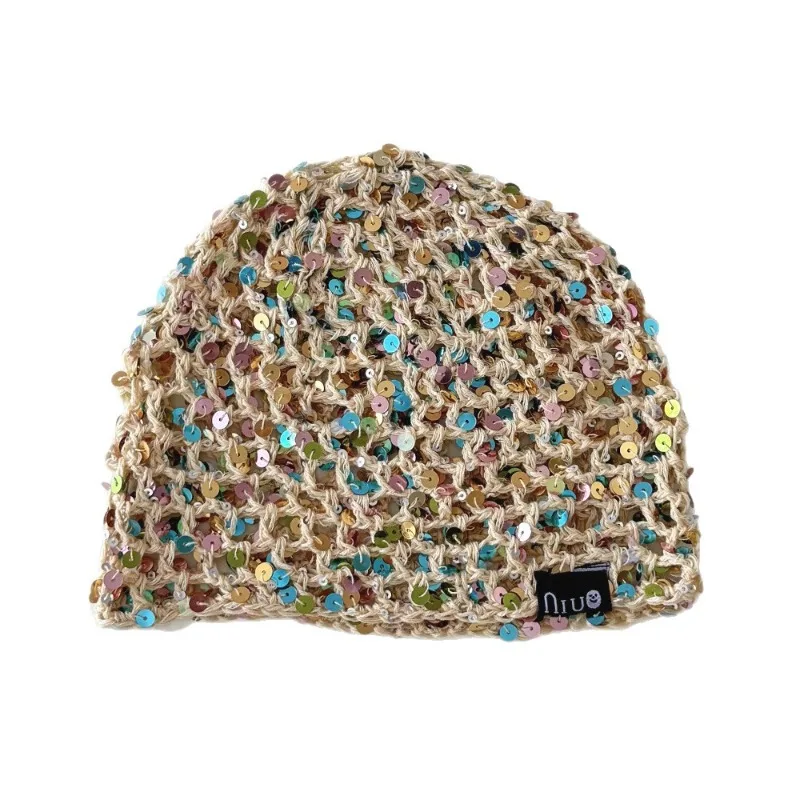 Gorro infantil de purpurina con rejilla – Estilo brillante - imagen 2