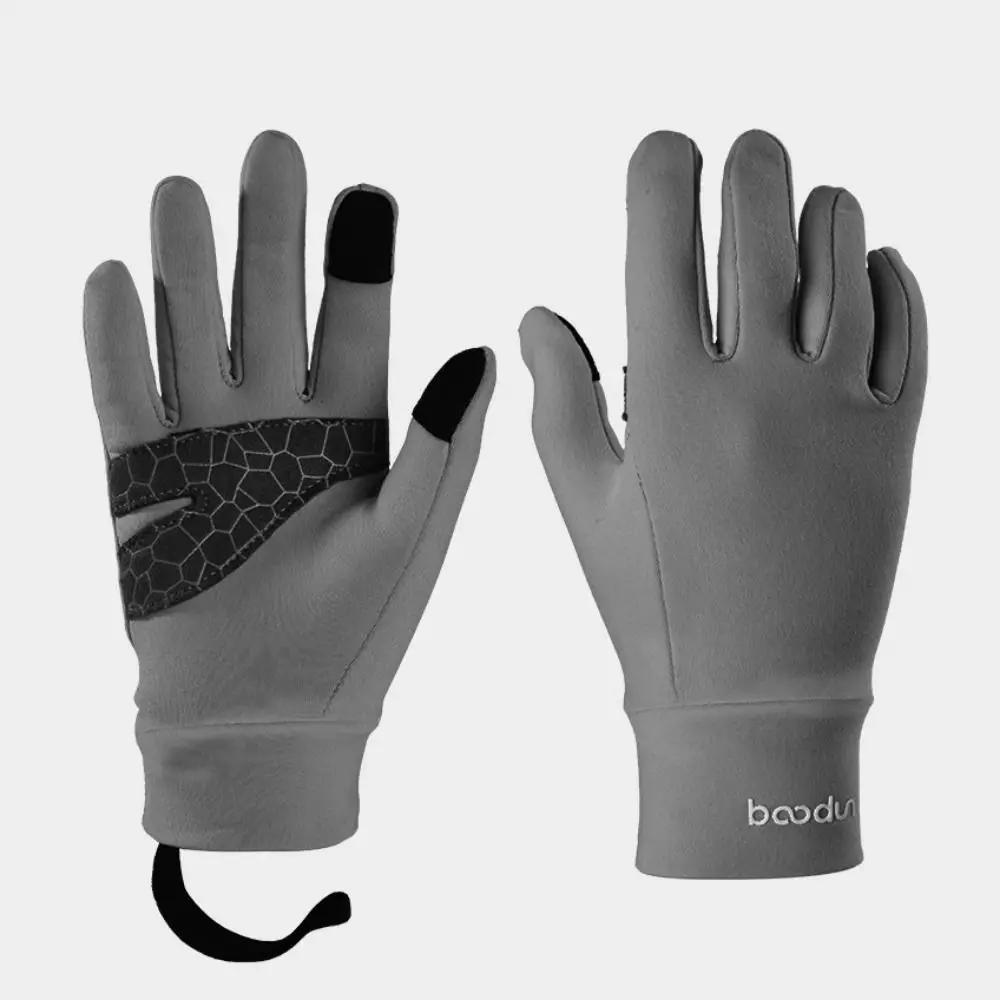 Guantes de ciclismo para niños con absorción de sudor, antideslizantes, a prueba de viento, cálidos, elásticos, resistentes al frío, para ciclismo deportivo - imagen 4