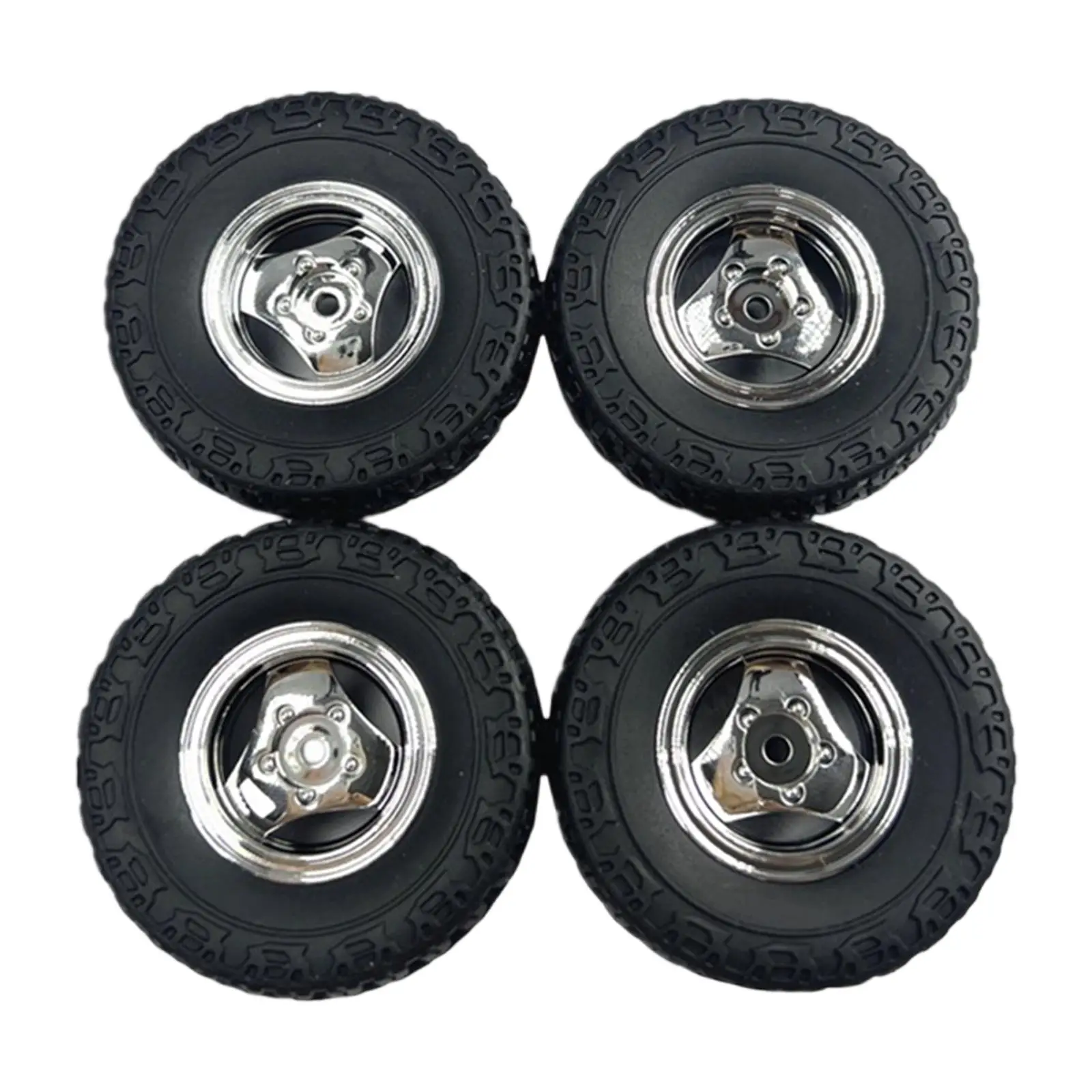 4 Actualización Fácil instalación, repuesto profesional de ruedas y neumáticos RC, accesorios de bricolaje, negro para 1:18 - imagen 2