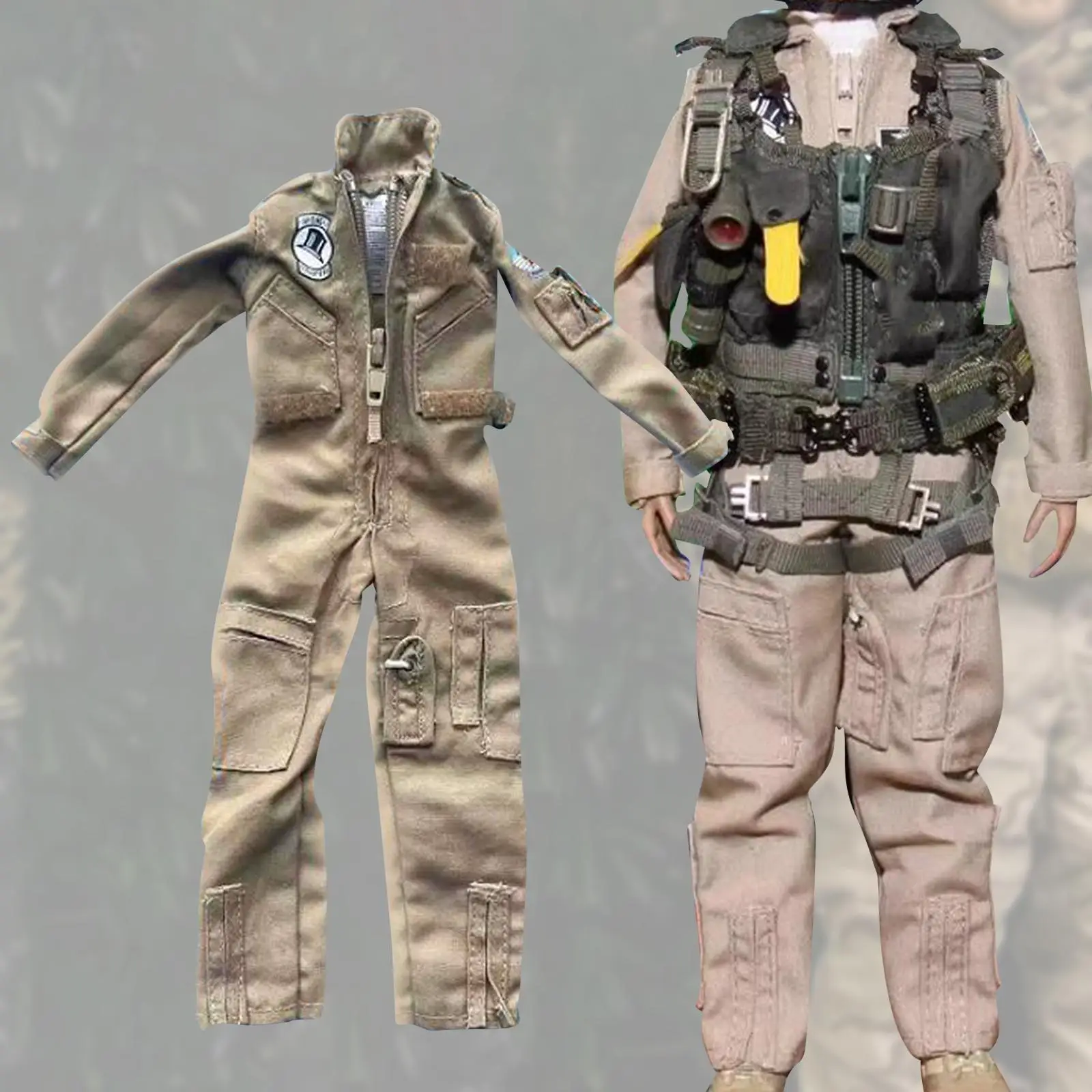 1:6 Action Figures Aviation Uniform Cosplay Fashionable DIY Doll Dress up Female Doll Clothes 12 inch Female Figure Jumpsuit