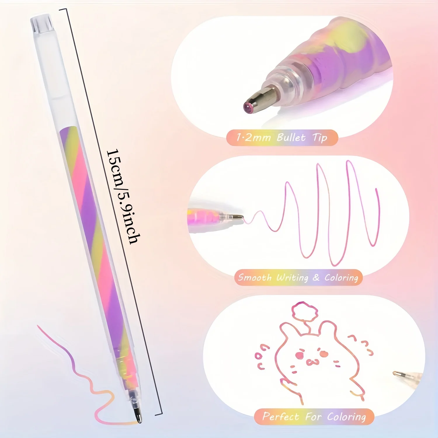Bolígrafos gel mágicos cambiantes de color Kawaii para colorear - imagen 3