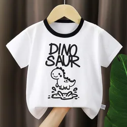 Camiseta bebé de manga corta holgada con cuello redondo estampada