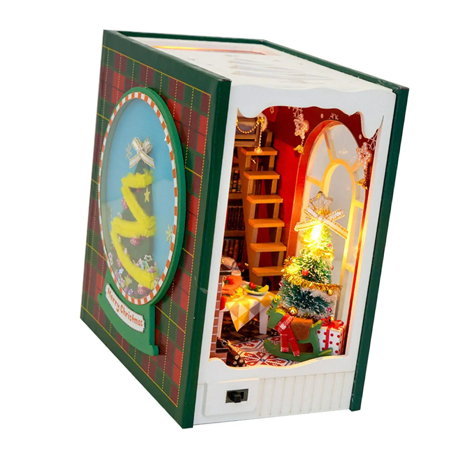 DIY Christmas Book Kits 3D Wooden Puzzle for Friends Valentine's Gift