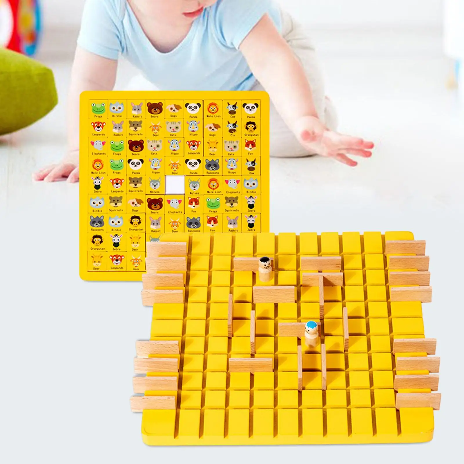 Strategy Game Educational Toy Puzzle Game Wooden Toys Wooden Strategy Family Game for Kids Boys Girls Children Birthday Gift