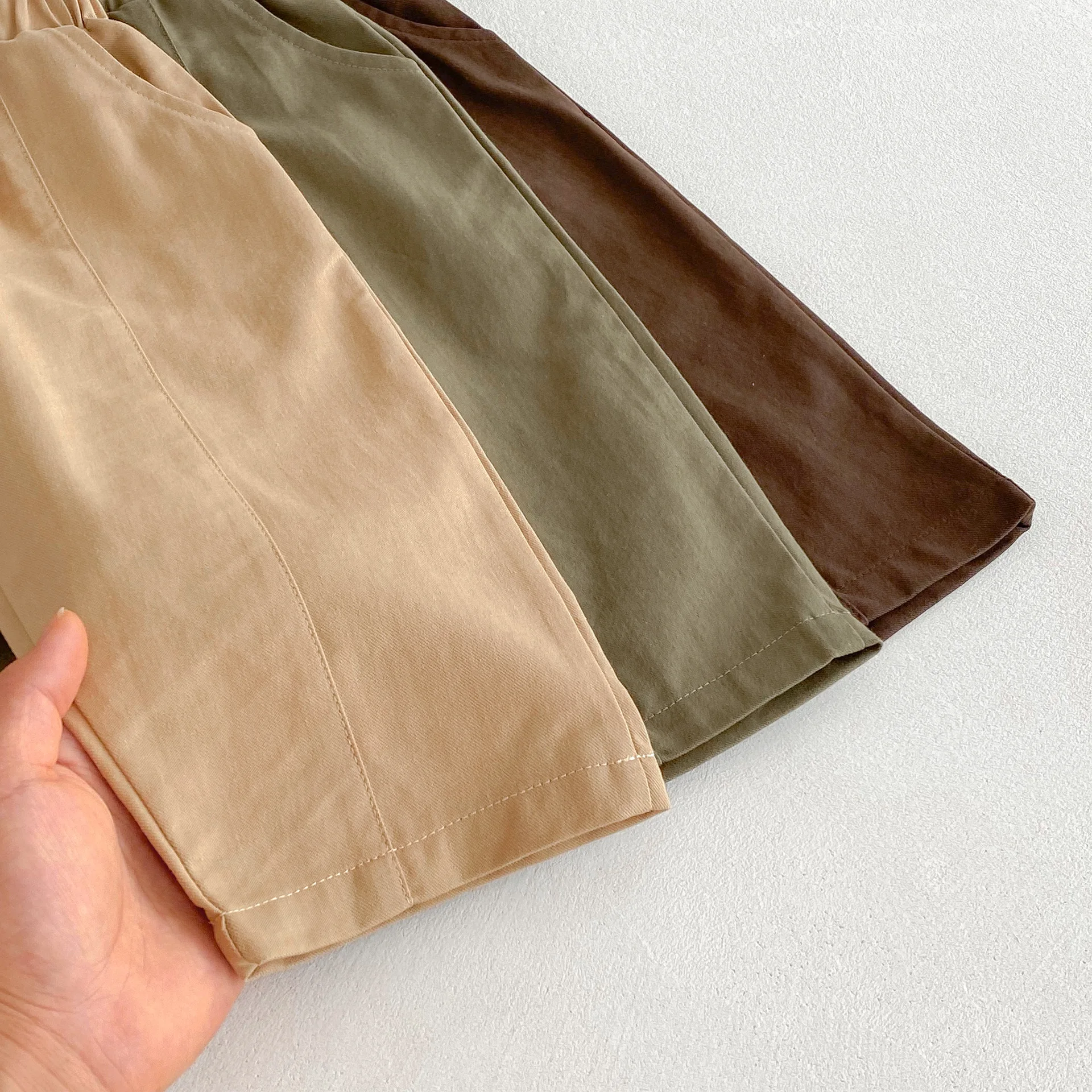 Pantalones largos infantiles de algodón suave unisex - imagen 3