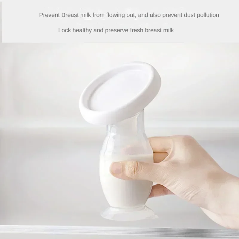 Lactancia materna alimentación de bebé extractor de leche Manual compañero colector de senos corrección automática leche materna bombas de silicona sin BPA - imagen 2