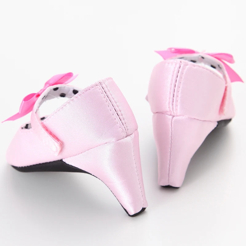 Zapatos de tacón antideslizantes para niña con lazo - Primavera/Otoño - imagen 3