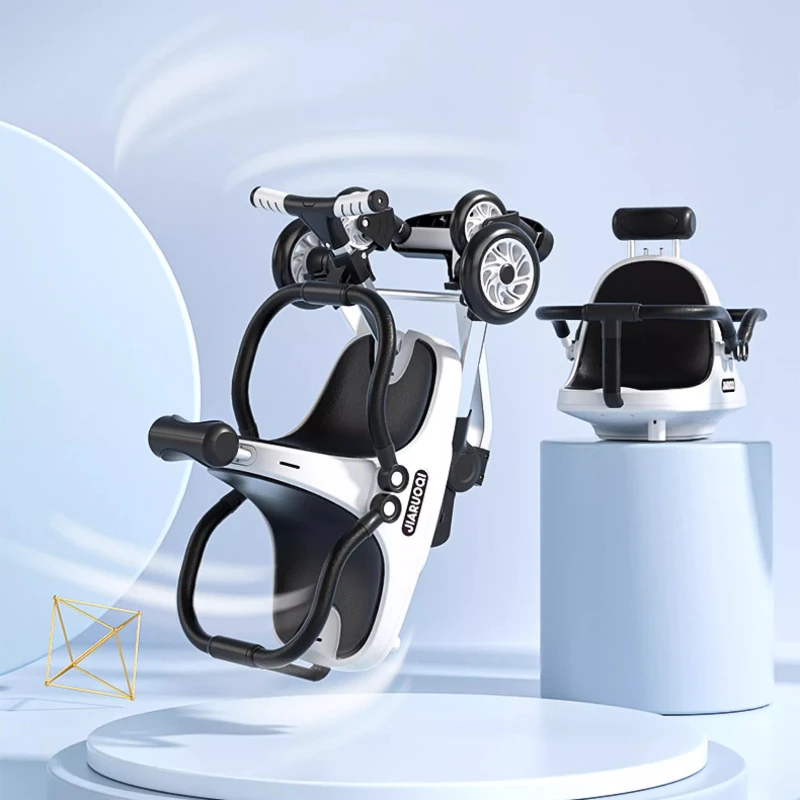 Cochecito doble de aleación de aluminio, configuración del asiento delantero trasero con absorción de impactos, parachoques de seguridad de diseño plegable - imagen 2