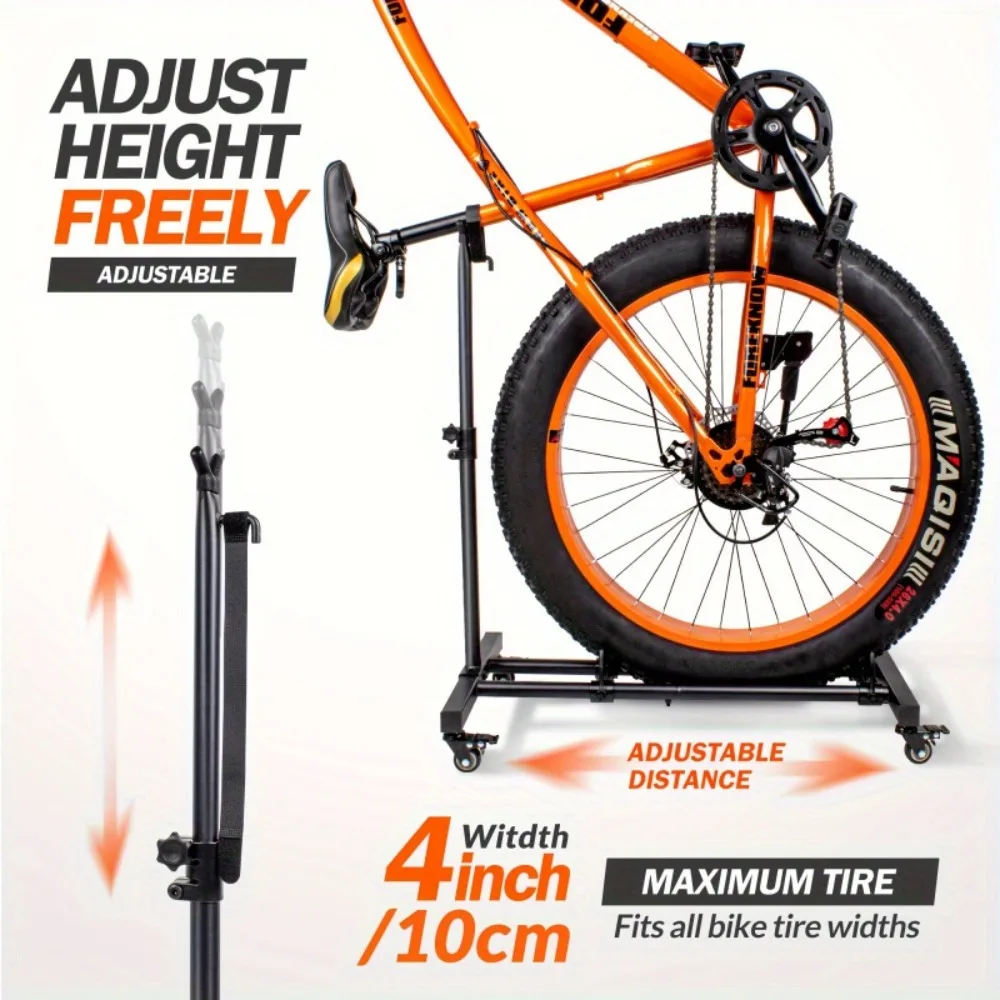 Soporte vertical para bicicleta – Almacenamiento regulable interior - imagen 2