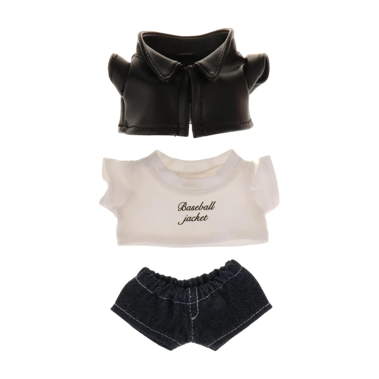 Stuffed Doll Clothes Girl Doll Top Outfit Photo Props for Kids Birthday Gift Educational DIY Dress up Pretend Play for 5.91''