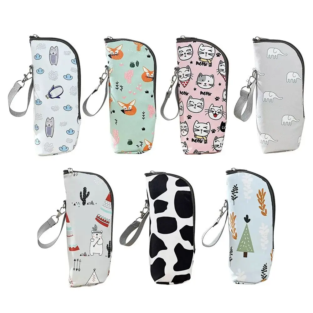 Bolsa de botella aislante de molde de aluminio, bolsa de tela Oxford de dibujos animados para botella de leche, bolsas de alimentación térmicas, accesorios de viaje - imagen 2