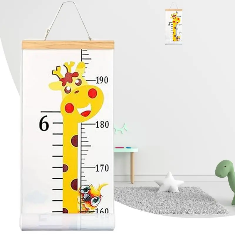Tabla de altura para niños, tabla de pared de altura móvil para niños, regla de crecimiento reutilizable con cordón, marcador de medición para guardería, habitación de bebé - imagen 5