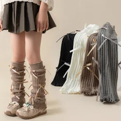 Calentadores de piernas tejidos para niña – Suaves para otoño e invierno