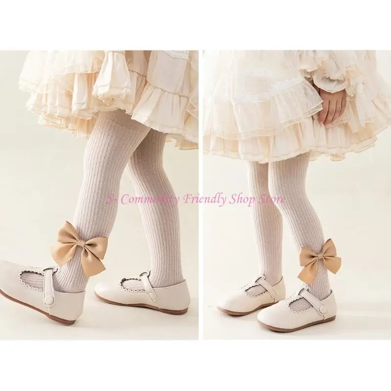 85AE para niñas pequeñas Leggings algodón peinado Pantimedias suaves y cómodas para niños - imagen 2