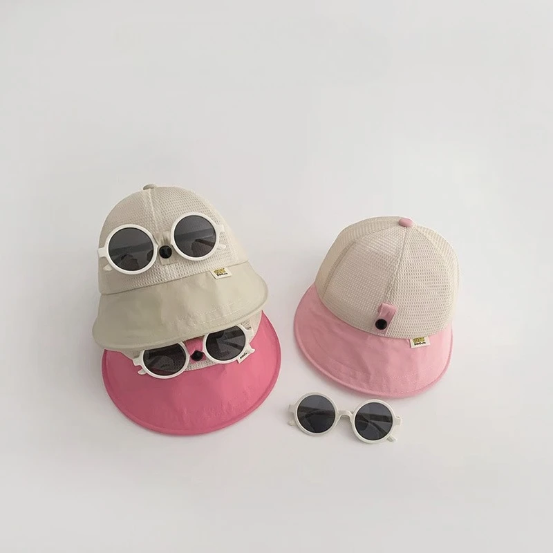 Gorra solar infantil con gafas y malla transpirable verano 1-3 años - imagen 5