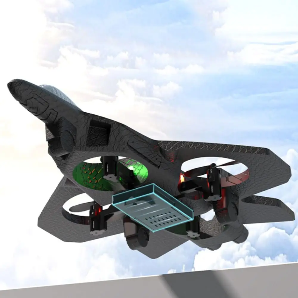 Espuma EPP Control remoto combate de espuma detección de gravedad 2,4G acrobacias cuatro motores helicóptero portátil recargable RC Hobby Jet avión - imagen 5