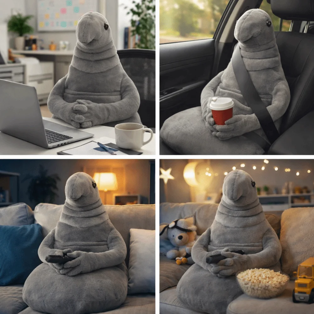 Zhdun Muñeco de Peluche Monstruo Ruso para Bebé, Almohada Suave - imagen 5