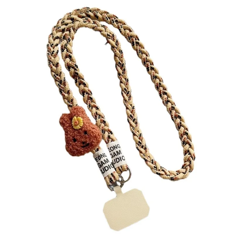Cordón para teléfono móvil para montañismo al aire libre, cinturones para mujer, adornos colgantes tejidos, cordones antipérdida, correa para el cuello