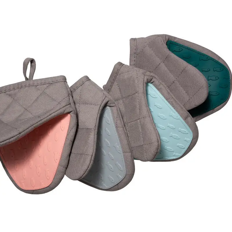 Guantes duraderos de silicona con forma de pez para horno, guantes de cocina de silicona, bandeja, soporte para platos, guantes para horno, guantes multiusos - imagen 2