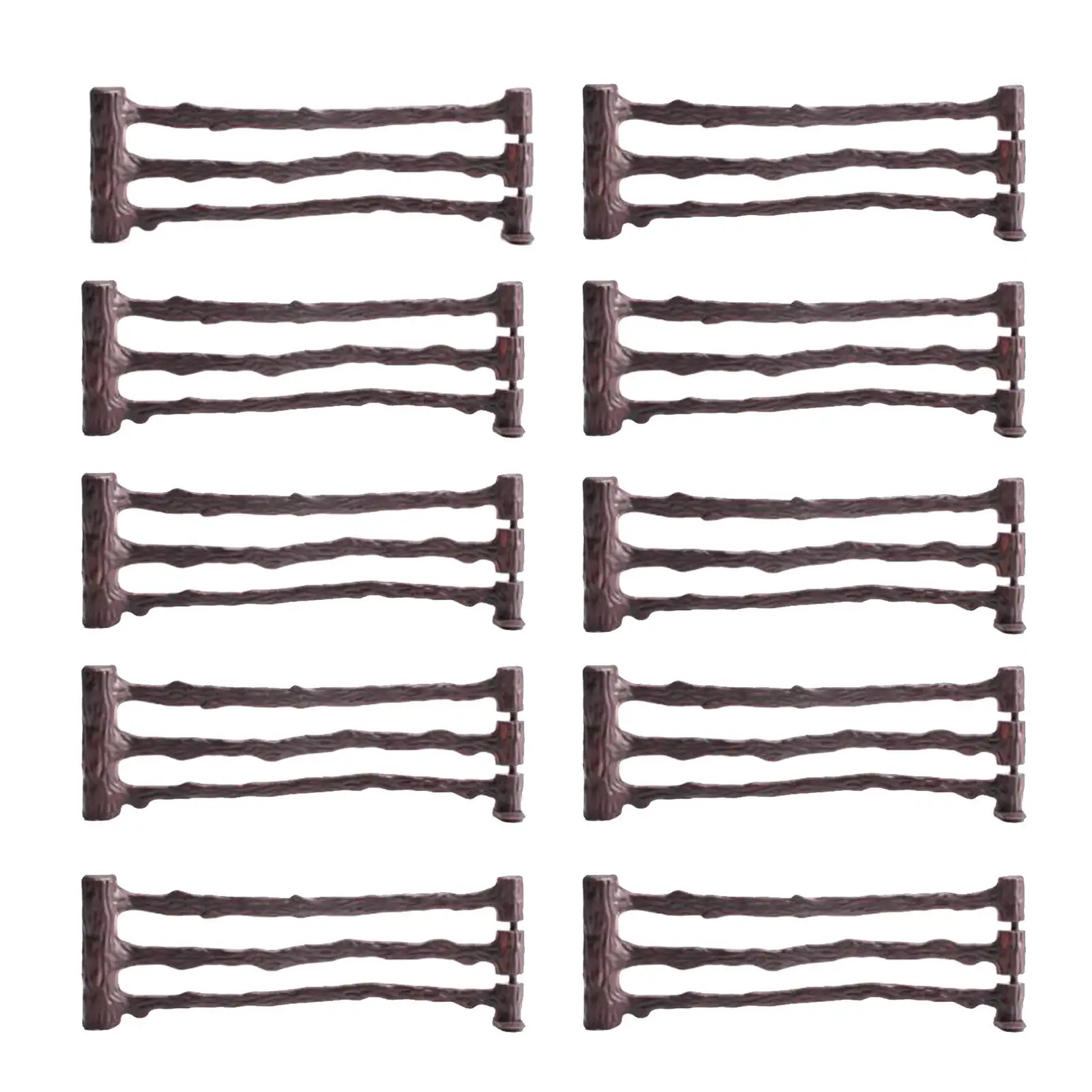 2-4pack 10Pcs Fencing Panel Accessories Playset for Game Animals Figurines