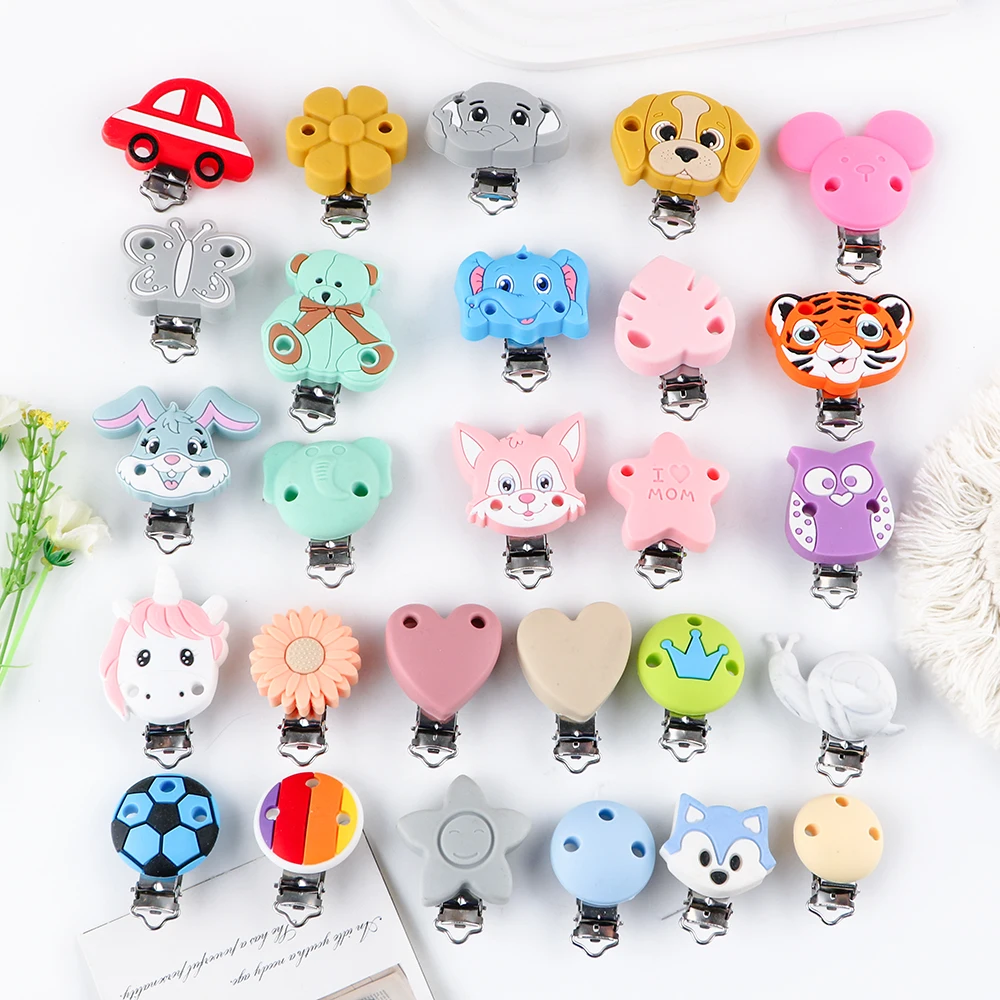 Pinzas de ropa de silicona infantiles para manualidades y prendas