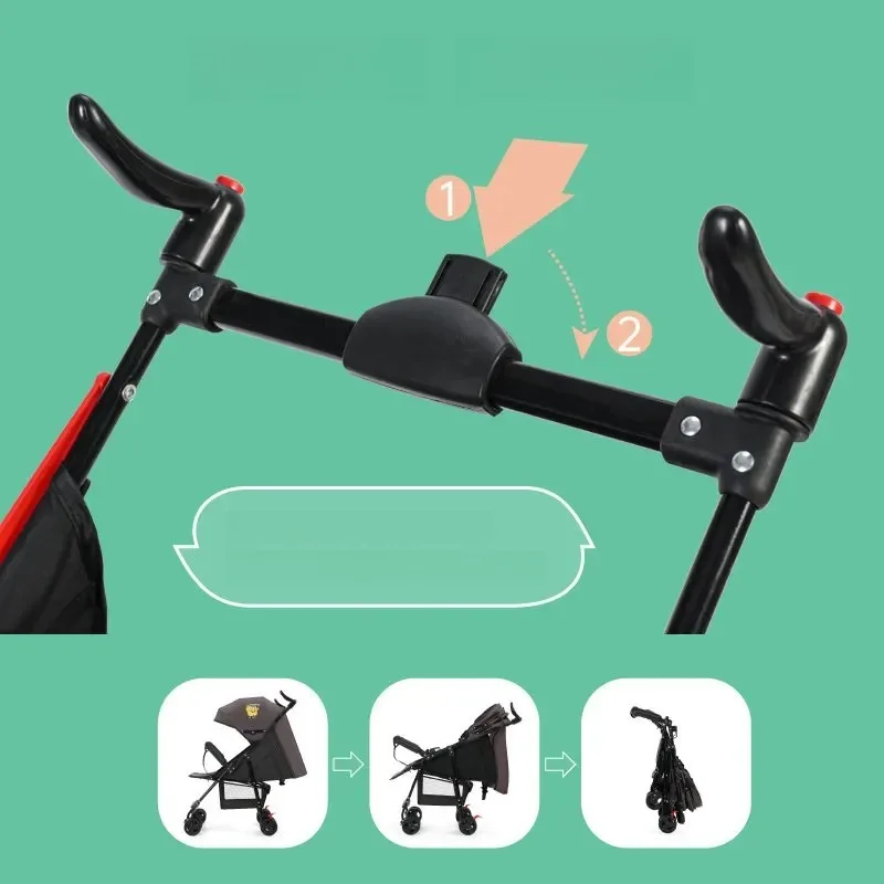 Cochecito ligero reclinable y plegable para bebé - imagen 2