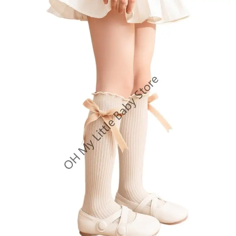 M76C Calcetines bota para Chica adolescente, calcetines transpirables 3 a 12 años, calcetines hasta pantorrilla - imagen 3