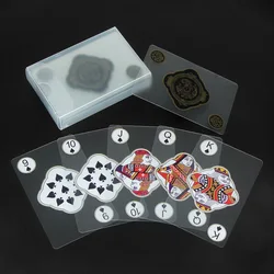 Cartas de poker transparentes – Plástico resistente para fiestas